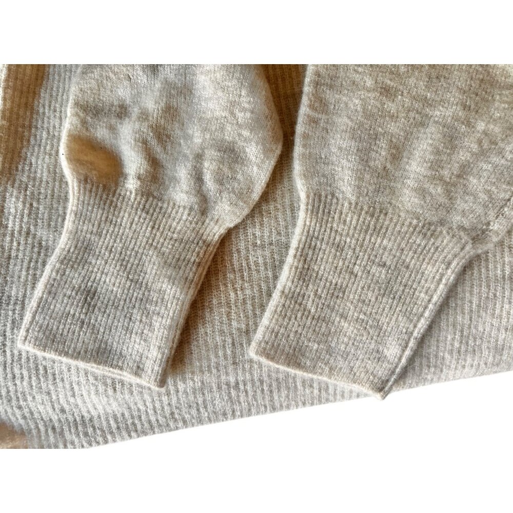 Banana Republic Womens Beige Ribbed Knit Sweater Medium - Picture 10 of 12